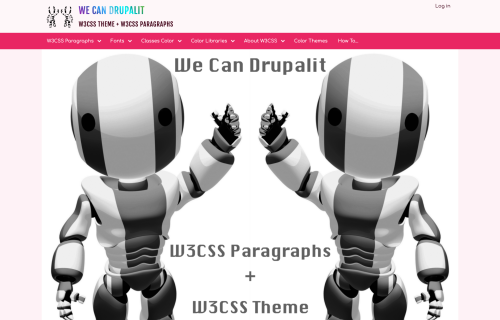 W3 CSS Theme Pink