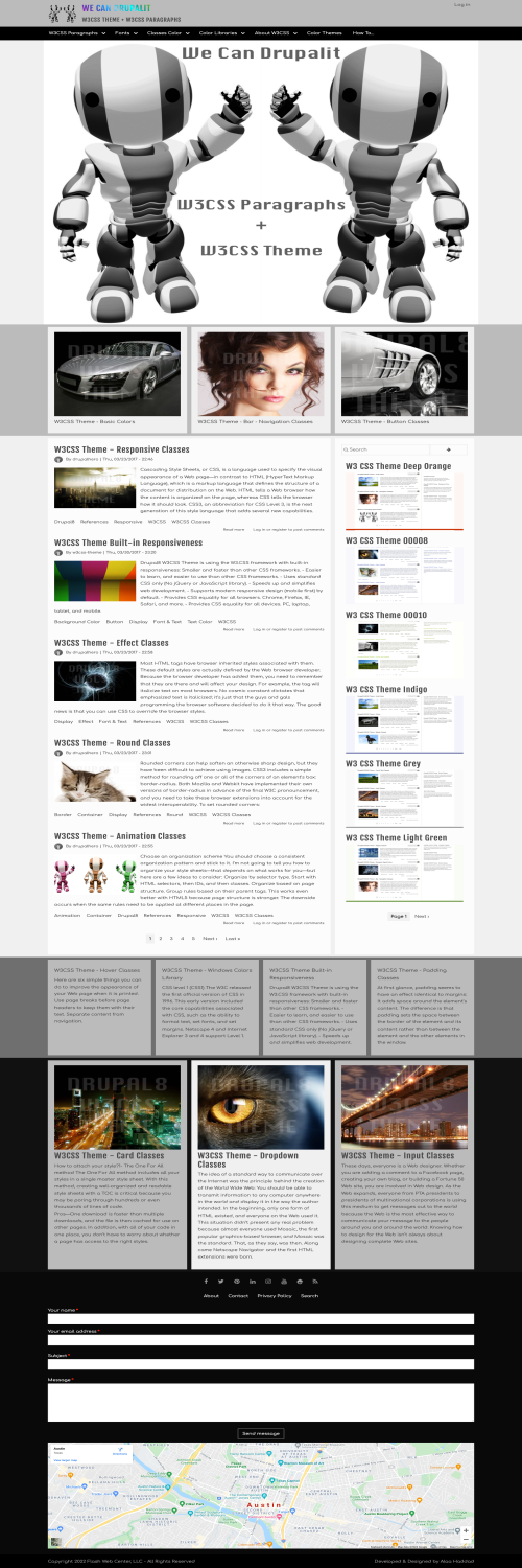 W3 CSS Theme Black