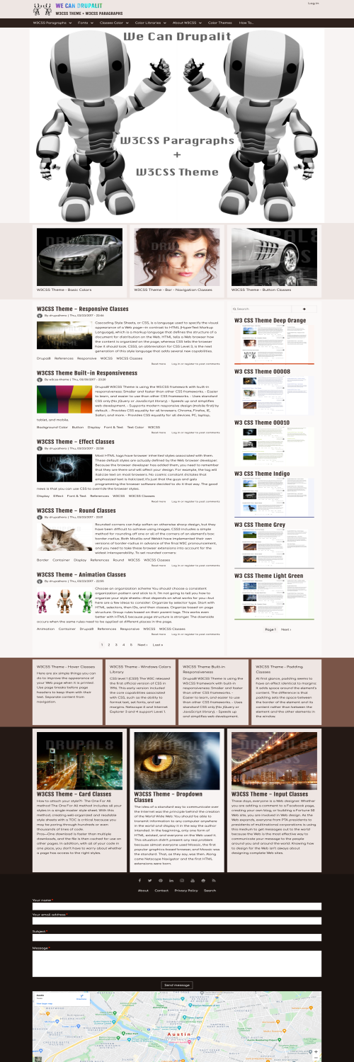 W3 CSS Theme Brown