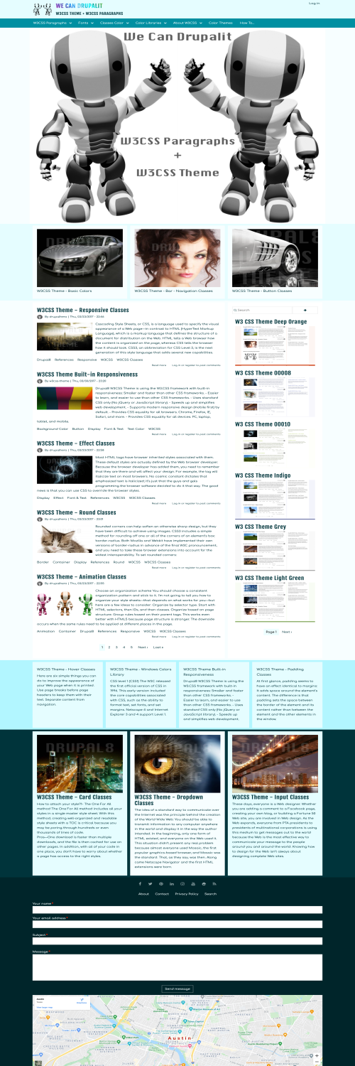 W3 CSS Theme Cyan