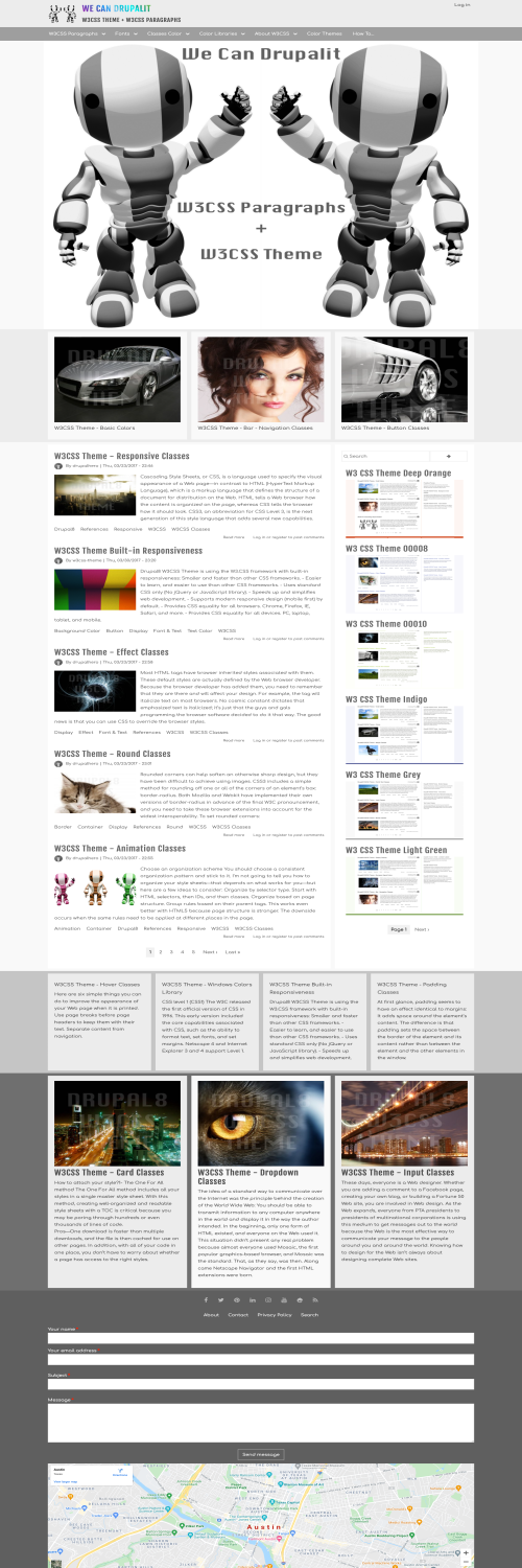 W3 CSS Theme Grey