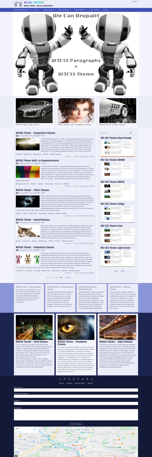 W3 CSS Theme Indigo