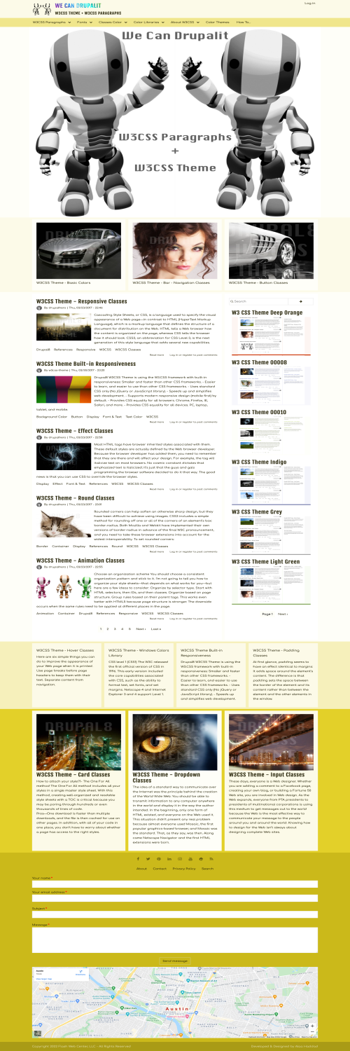 W3 CSS Theme Khaki