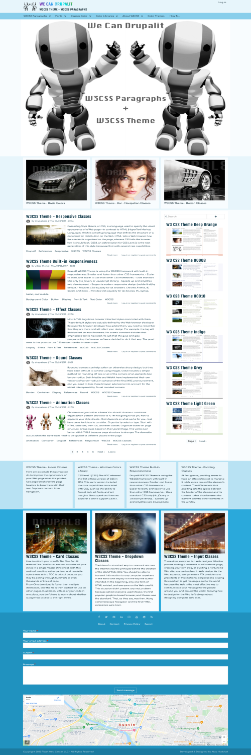 W3 CSS Theme Light Blue