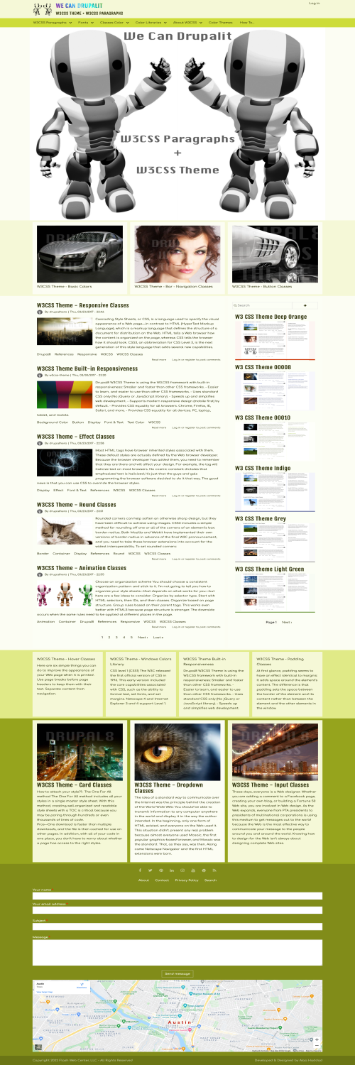 W3 CSS Theme Lime