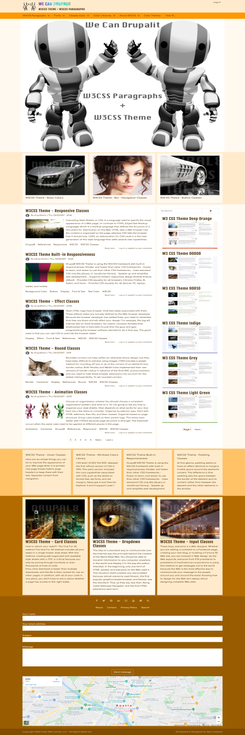 W3 CSS Theme Orange