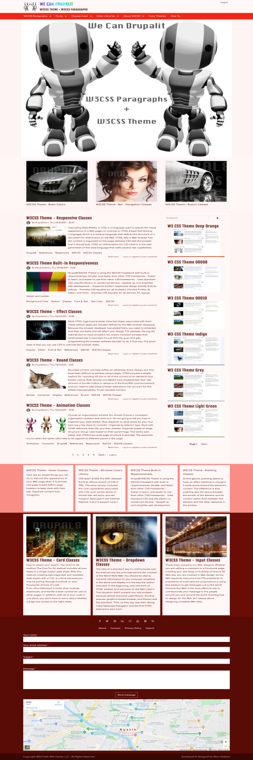 W3 CSS Theme Red