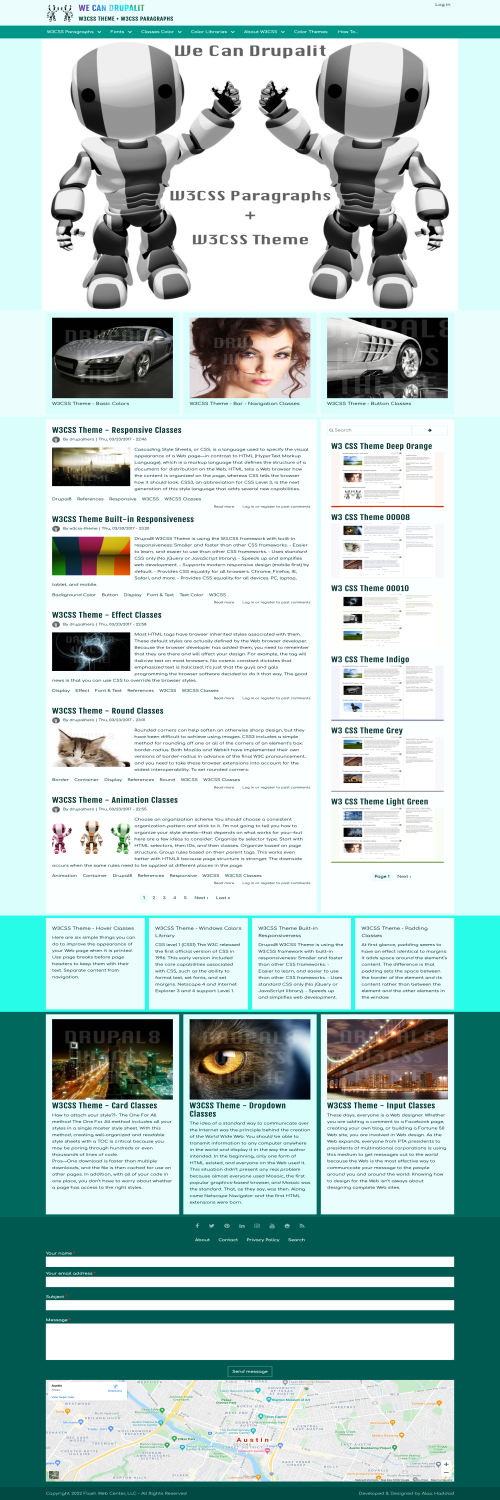W3 CSS Theme Teal