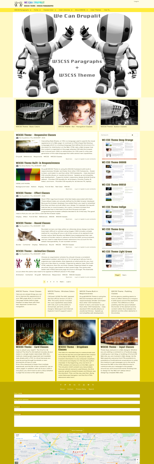 W3 CSS Theme Yellow